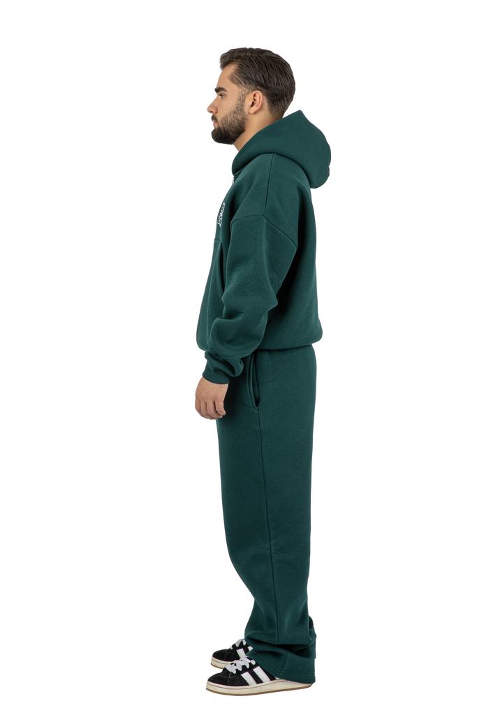 ZIP HOODIE FOREST GREEN