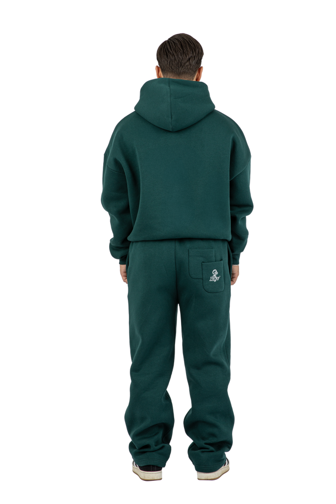 ZIP HOODIE FOREST GREEN