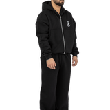 OPEN LEG JOGGER BLACK