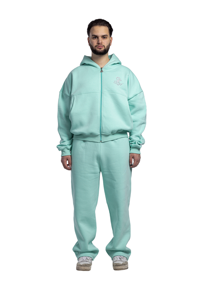 ZIP HOODIE TURQUOISE