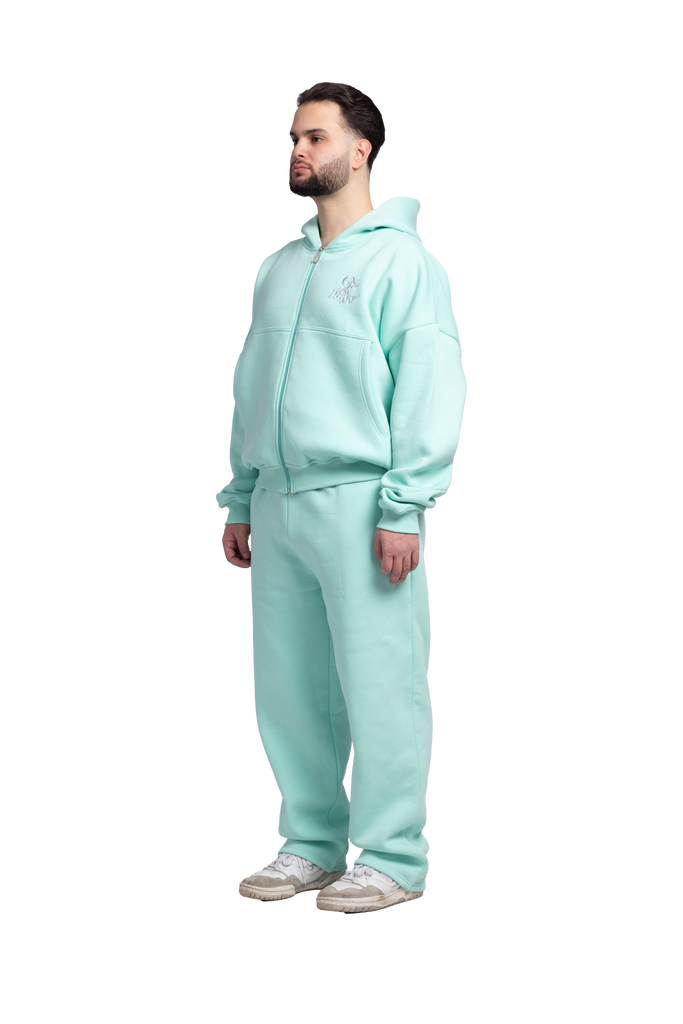 ZIP HOODIE TURQUOISE