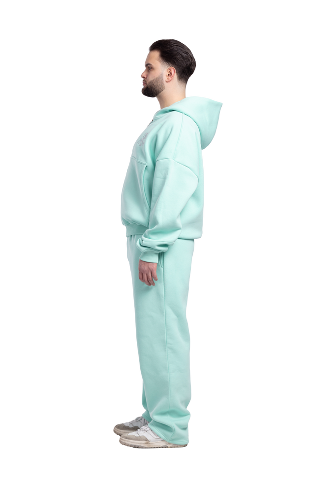 ZIP HOODIE TURQUOISE