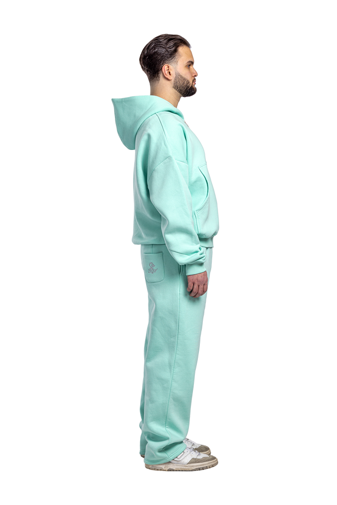 ZIP HOODIE TURQUOISE