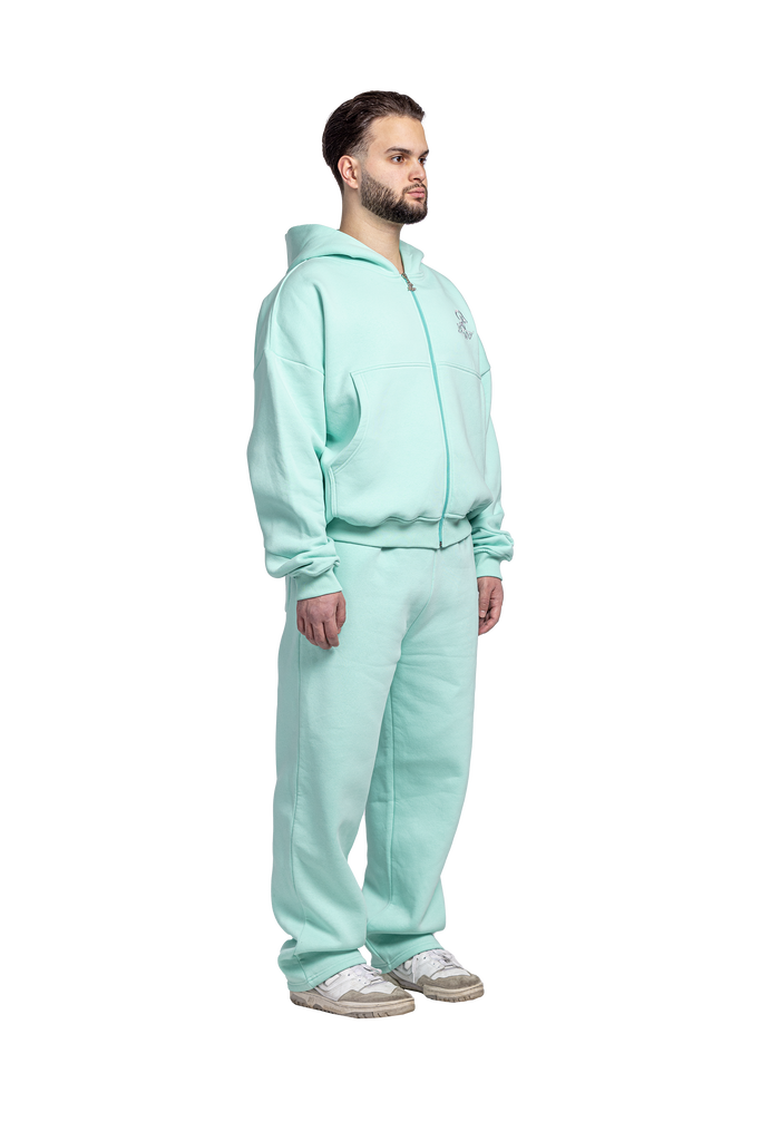 ZIP HOODIE TURQUOISE