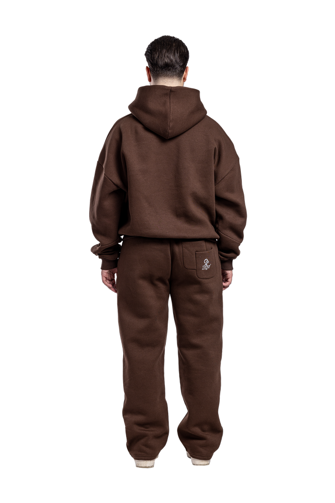 ZIP HOODIE CHOCOLATE BROWN